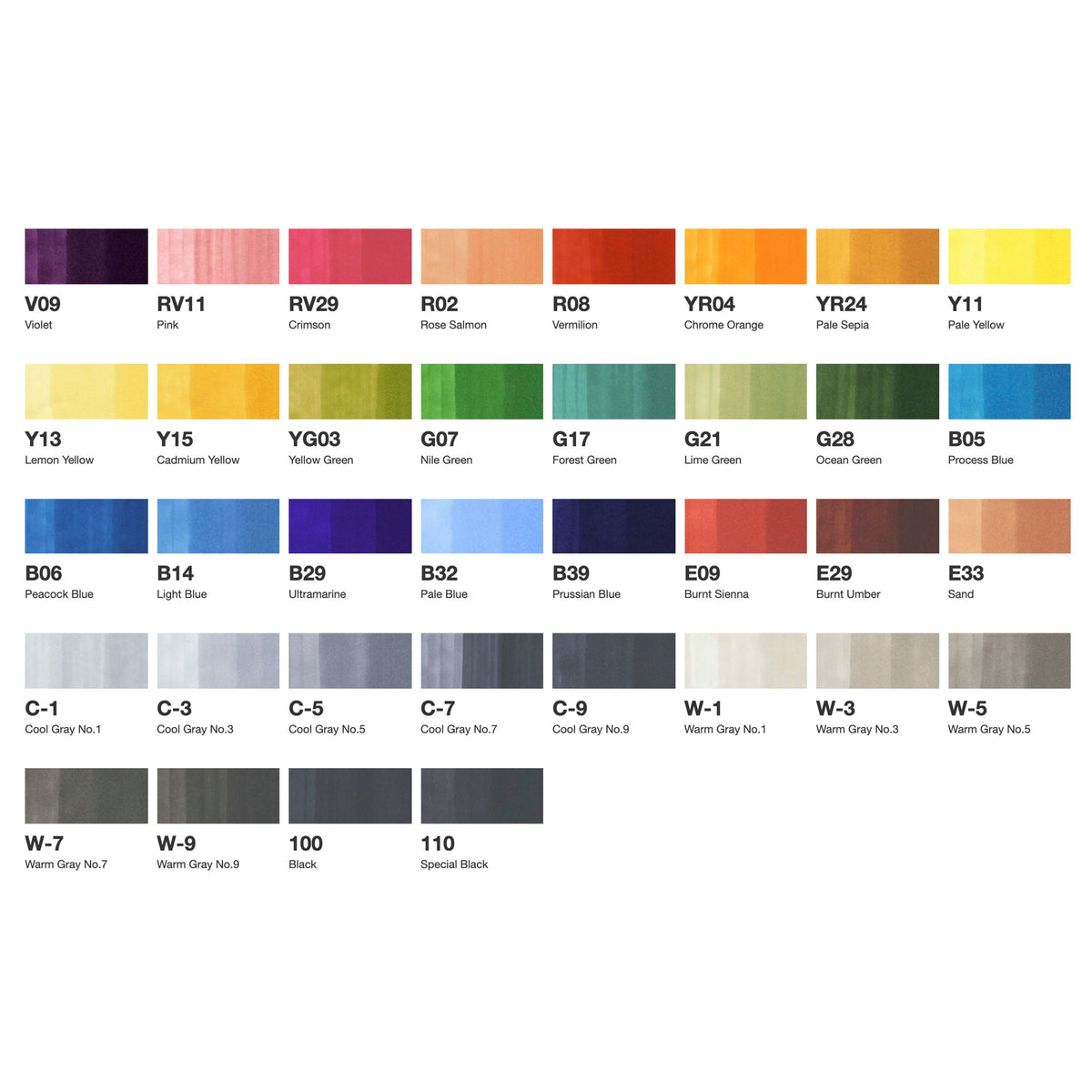 Copic Classic 36 Set Base