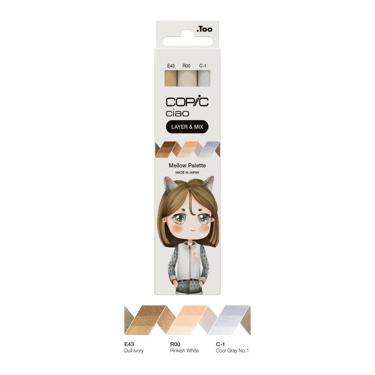 Copic Ciao 3 Layer & Mix Mellow Palette
