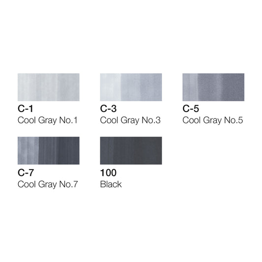 Copic Ciao Set 5+1 Grigi Freddi