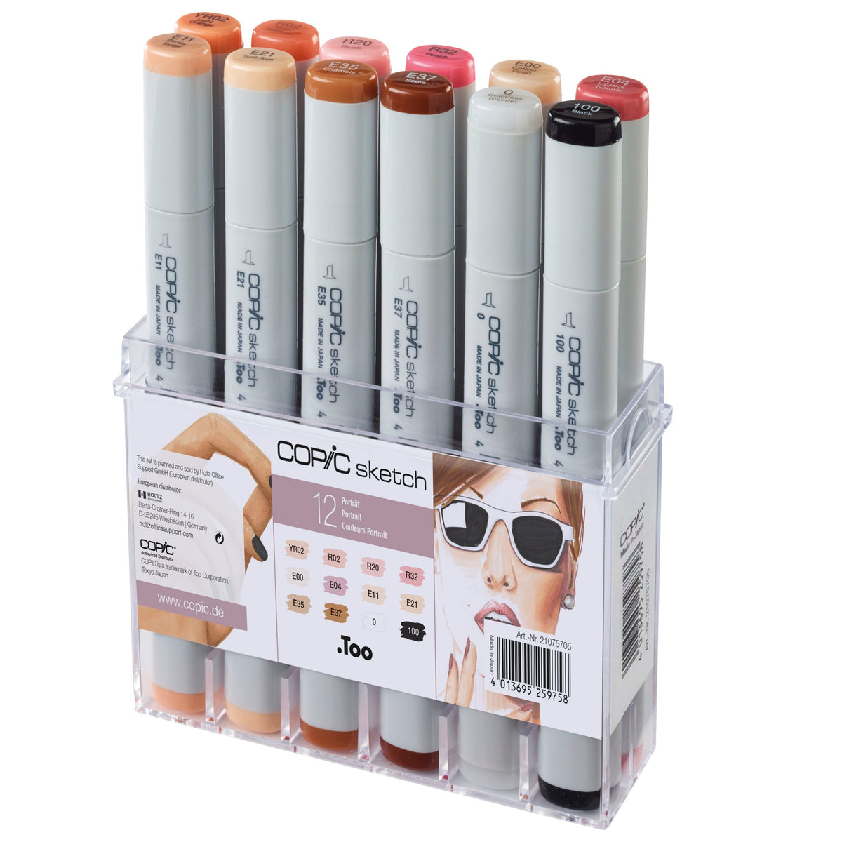 Copic Sketch 12 Set Skintones