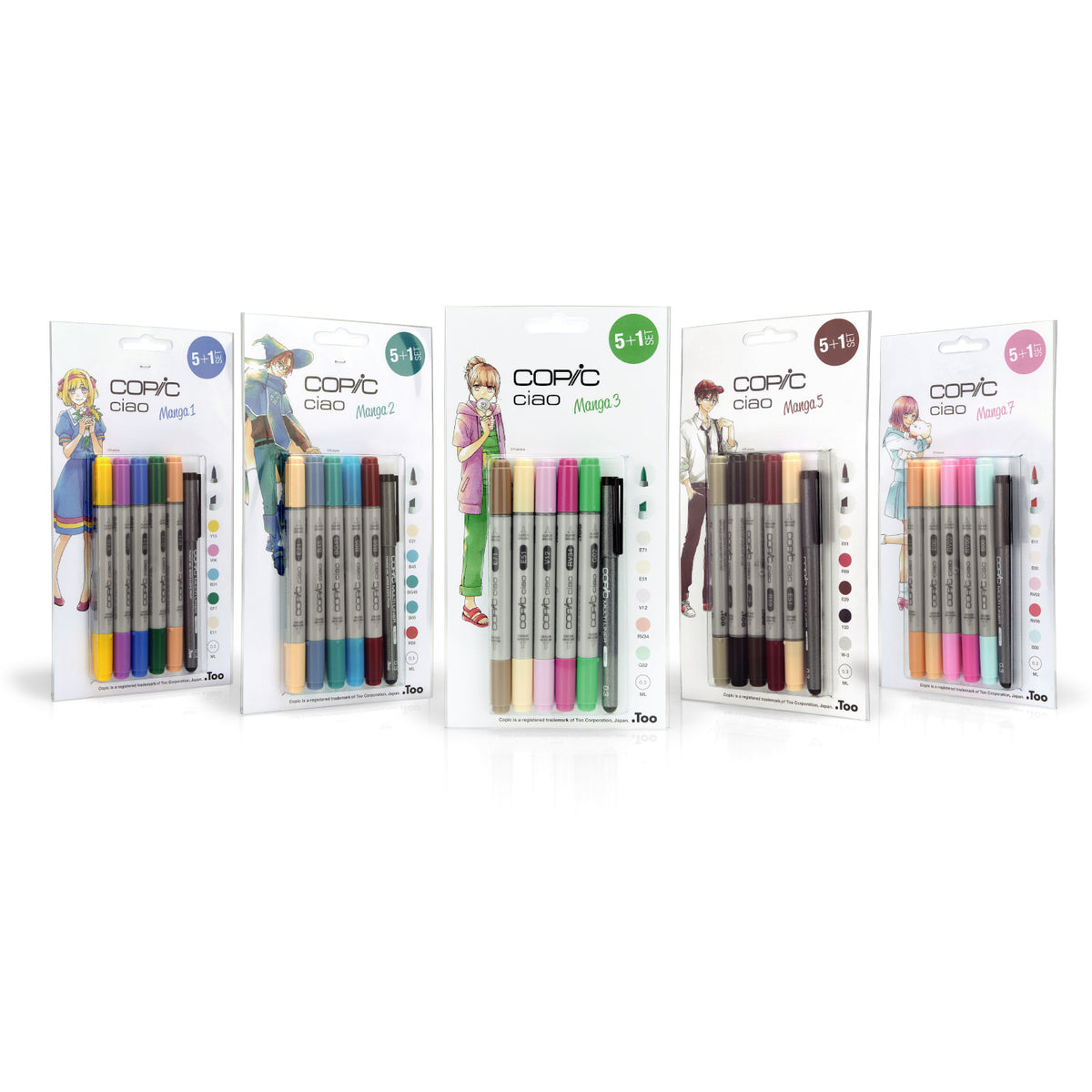 Copic Ciao Set 5+1 Manga 3