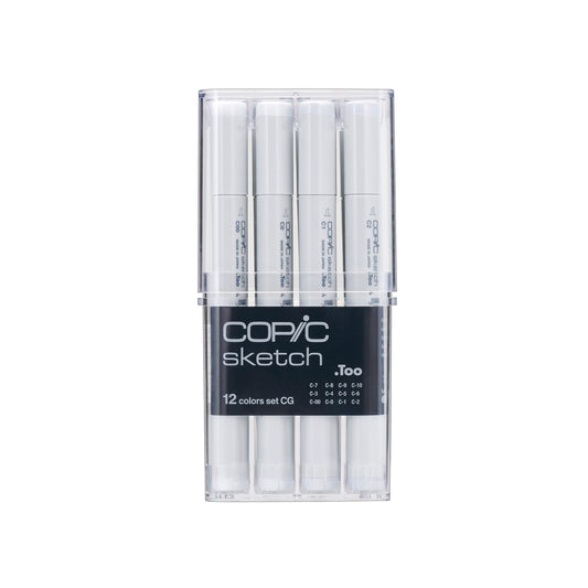 Copic Sketch 12 Set Grigi Freddi