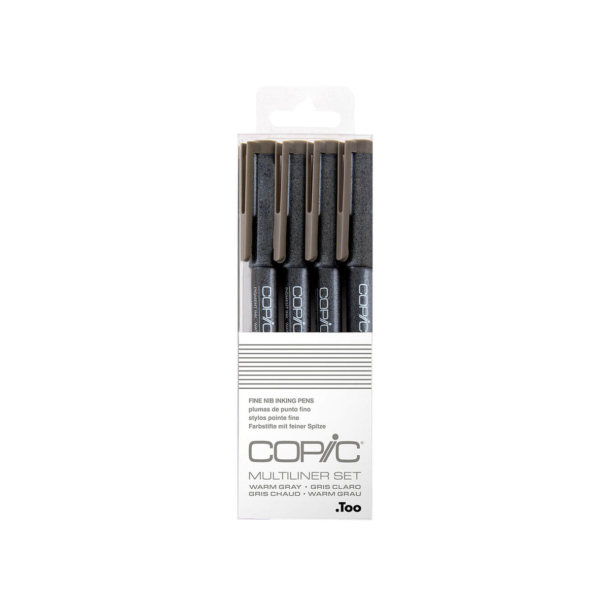 Copic Multiliner 4 Warm Gray Set 